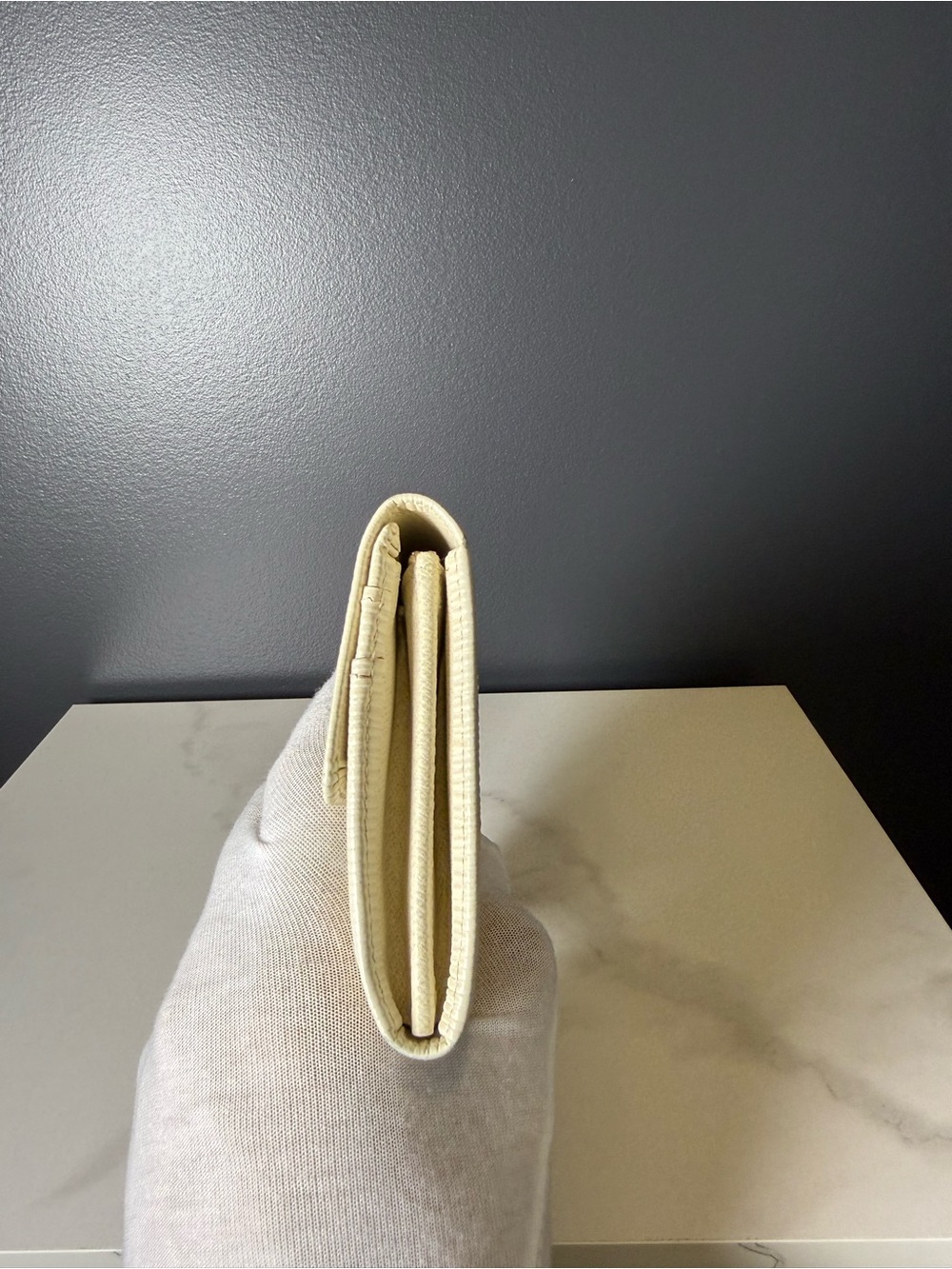 Louis Vuitton Cream Epi Leather Wristlet Clutch - Picture 4 of 6